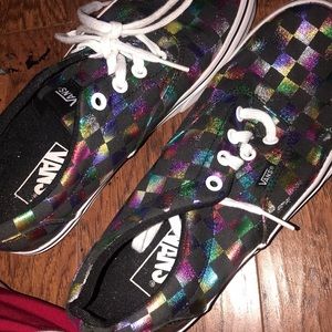 New Vans Checkered rainbow